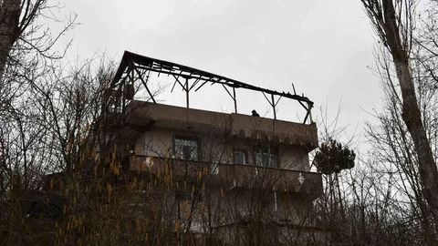 Samsun'da İki Katlı Evde Yangın Çıktı