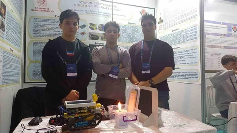 Kayseri'de Otonom Yangın Robotu Geliştirildi