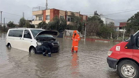 Osmaniye’de Şiddetli Yağış Etkili Oldu