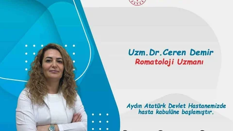 Aydın'da Yeni Romatoloji Uzmanı Göreve Başladı