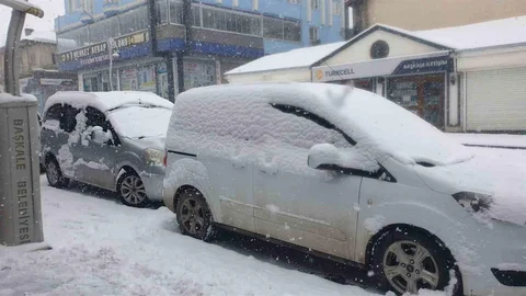 Başkale'de Kar Yağışı Etkili Oluyor