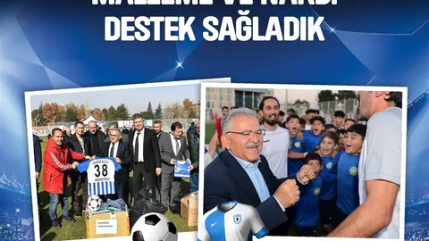Kayseri'de Amatör Spor Kulüplerine Destek