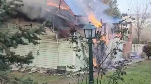 Gelibolu'da Çiftlik Evi Yangını