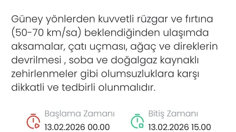 Denizli'de Fırtına Beklentisi Var