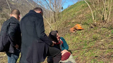 Trabzon'da Fındık Bahçesinde Hayat Kurtarma Olayı