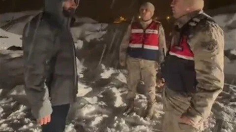 Karda Mahsur Kalan Vatandaş Kurtarıldı