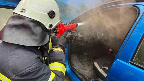 Muğla'da Araç Yangını Korkuttu