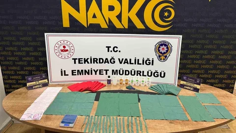 Tekirdağ'da Uyuşturucu Operasyonu