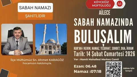 Köyceğiz'de Sabah Namazı Buluşması