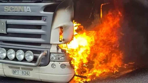 Bolu Dağı'nda Tanker Yangını