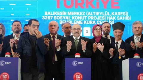 Balıkesir'de TOKİ Kura Çekimi Gerçekleşti