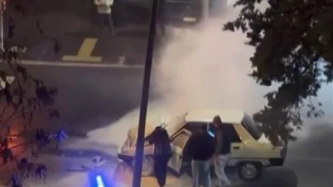 Diyarbakır'da Trafik Kazası Sonrası Yangın