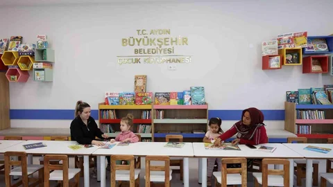 Aydın'da Çocuk Kütüphanesi Açıldı