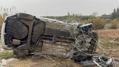 Tarsus'ta Yağış Nedeniyle Kaza Oldu