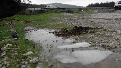 Muğla'da Sağanak ve Dolu Etkili Oldu