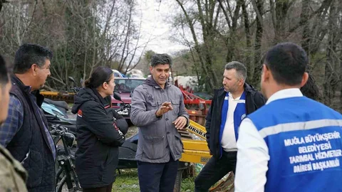 Muğla'da Sel Sonrası Üreticilere Destek