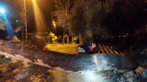 Defne'de Fırtına Ağaç Devrildi