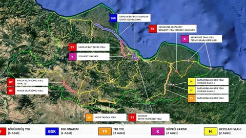 Samsun'da 27 Milyar TL Yol Yatırımı