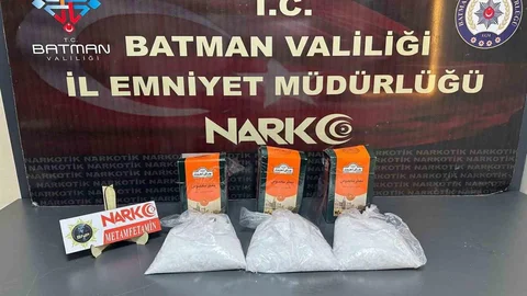Batman'da Metamfetamin Yakalandı