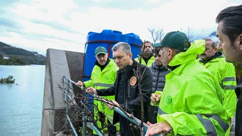Alanya Dim Barajı'nda Su Seviyesi Yükseldi