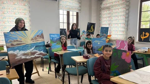 Yeşilyurt'ta Sanat Dolu Çocuk Kursu