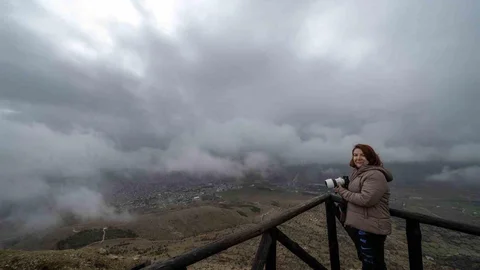 Makam Dağı'nda Sisli Görüntü