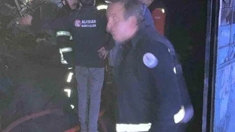 Nevşehir'de Oto Döşeme Dükkanı Yangını