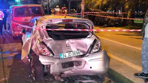 Kartal'da Aşırı Hız Kazaya Yol Açtı