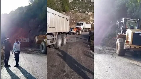 Mersin'de Toprak Kayması: Uzunkaş - Fındıkpınarı Yolu Kapandı, Ekipler Açıyor