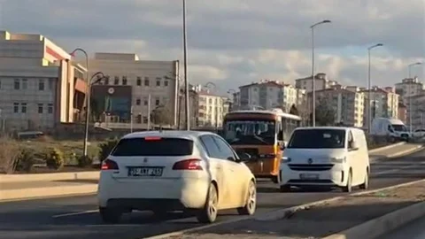 Ankara'da Ters Şeride Giren Sürücüye Ceza