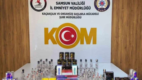 Samsun'da Kaçak İçki Operasyonu