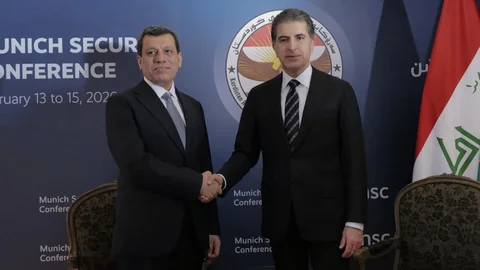 IKBY Başkanı Barzani, SDG Elebaşıyla Görüştü