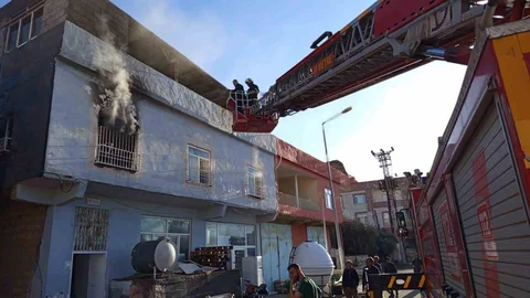 Mardin'de Müstakil Evde Yangın