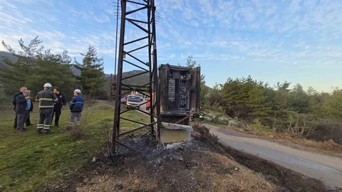 Patlayan Elektrik Trafosu Yangın Çıkardı