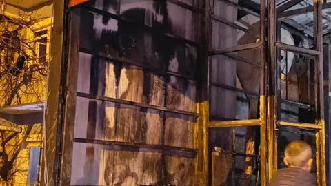 Van'da İş Yerinde Yangın Çıktı