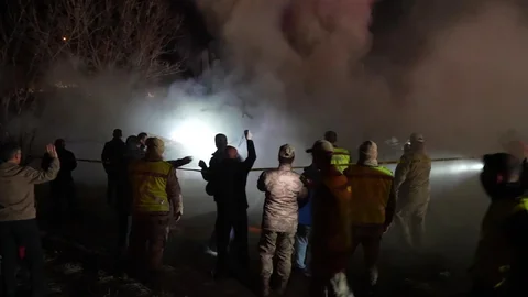 Gümüşhane'de Yangın Sonrası Çöken Ev