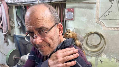 Çanakkale'de Sincap Dostluğu