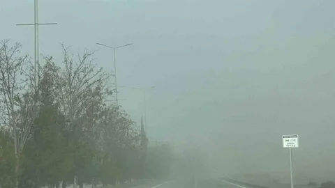 Batman'da Yoğun Sis Etkisi