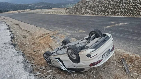 Akseki'de Trafik Kazası: 1 Yaralı