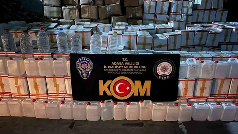 Adana'da Sahte İçki Baskını