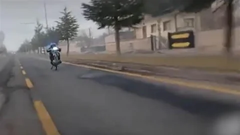 Nevşehir'de Motosiklet Sürücüsünün Ehliyeti İptal Edildi