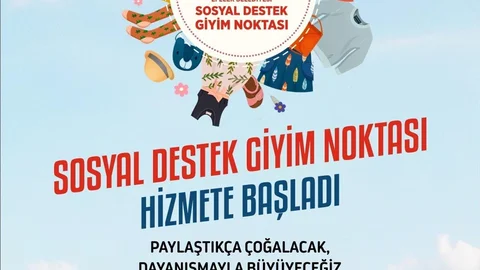 Efeler'de Sosyal Destek Giyim Noktası Açıldı