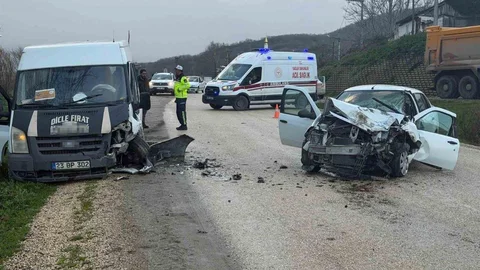 Bursa'da Trafik Kazası Görüntülendi
