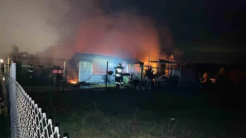 Tekirdağ'da Kır Evi Yandı