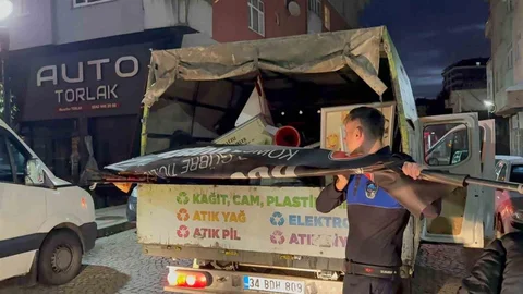 Rize'de Kaldırım İşgali Denetimi