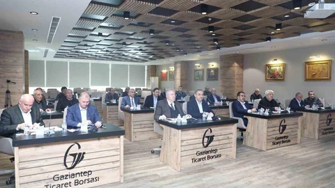 Gaziantep Ticaret Borsası Toplantısı Yapıldı
