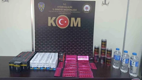 Yüzlerce Kaçak Makaron Ele Geçirildi