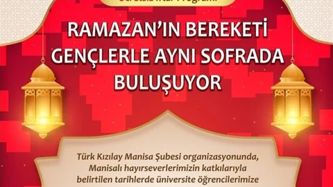 Kızılay, Manisa'da Üniversitelilere İftar Düzenliyor