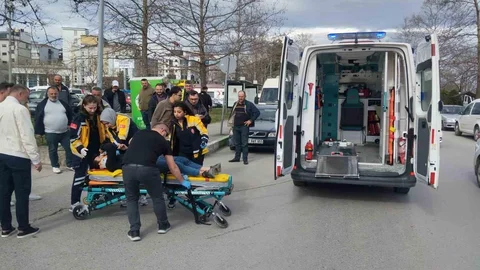 Çarşamba'da Motosiklet Kazası