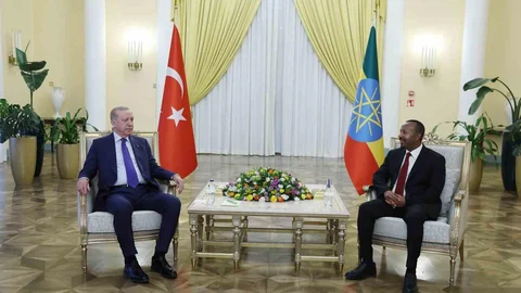 Cumhurbaşkanı Erdoğan Addis Ababa'da Görüşme Yaptı